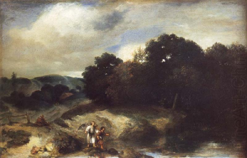 A Landscape with Tobias and the Angel, Jan lievens